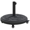 vidaXL Bază pentru umbrelă Art Deco Negru &Oslash; 45 x 39,5 cm Fier