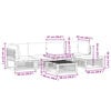 vidaXL Set de canapele grădină cu perne, 6 piese, lemn masiv acacia