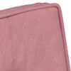 vidaXL Scaun de relaxare cu taburet, roz, catifea