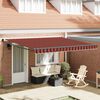 vidaXL Cortina Retractabilă Manual Portocalie și maro 400 &times; 300 cm