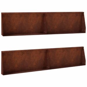 vidaXL Zid de sprijin 4 buc. 100 x 12 x 30 cm Ruginit