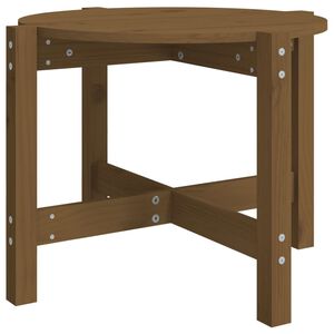 vidaXL Măsuță de cafea, maro miere, &Oslash; 62,5x45 cm, lemn masiv de pin