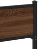 vidaXL Cadru pat fără saltea stejar maro 120x200 cm, lemn prelucrat