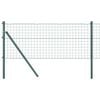 vidaXL Fixare la sol gard Euro 25 x 0,6 m Oțel cu strat de PVC Verde