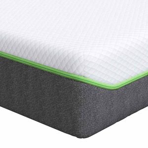 vidaXL Saltea Mediu moale 80 x 160 cm Alb și gri