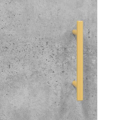 vidaXL Birou, gri beton, 140x50x75 cm, lemn compozit