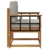 vidaXL Canapea de exterior Lemn de acacia solid și poliester