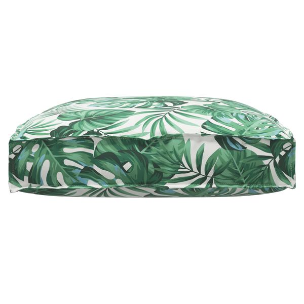 vidaXL Pernă pentru șezut din paleți model frunze 80 x 80 x 12 cm