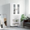 vidaXL Dulap &icirc;nalt, alb, 69,5x34x180 cm, lemn compozit