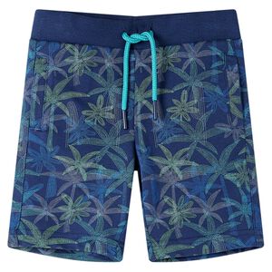 vidaXL Pantaloni scurți pentru copii cu șnur, bleumarin, 104