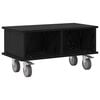 vidaXL Support TV Stejar Negru 68,5 x 35 x 35 cm Lemn compozit