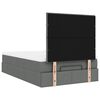 vidaXL Cadru pat otoman cu saltea țesătură gri închis 120x190 cm