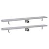 vidaXL Rigolă duș liniară, 2 buc., 1030x140 mm, oțel inoxidabil, bule