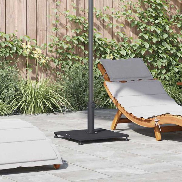 vidaXL Bază pentru umbrelă Gri închis 45 x 45 x 31 cm