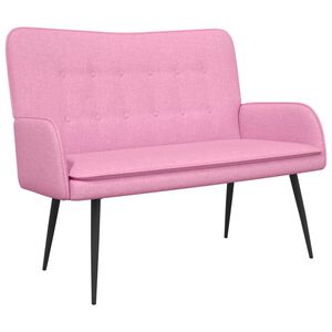 vidaXL Canapea cu 2 locuri Roz 115 x 61 x 87 cm țesătură
