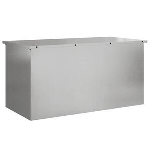 vidaXL Cutie de depozitare pentru perne de grădină Oțel Galvanizat