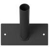 vidaXL Suport de Steag Negru 13 x 6 x 0,2 cm Oțel