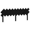 vidaXL Tăblie de pat, negru, 196x3x80,5 cm, lemn masiv de pin