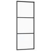 vidaXL Ușă glisantă cu set feronerie, 76x205 cm, sticlă ESG/aluminiu
