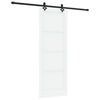 vidaXL Ușă glisantă ORKDAL 78 x 211 cm Lemn prelucrat Alb și negru