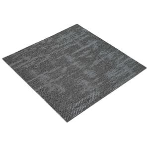 vidaXL Placă de carpetă Gri cărbune 50 x 50 cm 36 buc. PP și bitum
