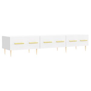 vidaXL Comodă TV, alb, 150x36x30 cm, lemn prelucrat