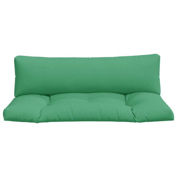 vidaXL Perne de paleți, 2 buc, verde, material textil