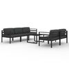 vidaXL Set mobilier de grădină cu perne, 6 piese, antracit, aluminiu
