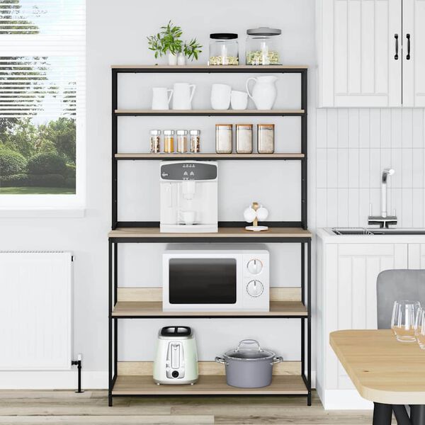 vidaXL Raft de bucătărie Stejar Sonoma 100 x 40 x 168 cm Lemn compozit