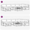 vidaXL Set de canapele de exterior 8 pcs Gri natural și deschis