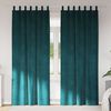 vidaXL Perdele opace 2 pcs Verde închis 140 x 260 cm Catifea