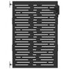 vidaXL Poartă de grădină 85 x 125 cm Oțel vopsit &icirc;n pulbere Blocat