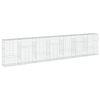 vidaXL Coș gabion cu capac, 700x50x150 cm, fier galvanizat