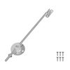 vidaXL Hingă cu suport pentru capac 12 buc. Argintiu 194 x 36 x 18 mm