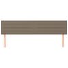 vidaXL Tăblii de pat, gri taupe, 180x5x78/88 cm, textil