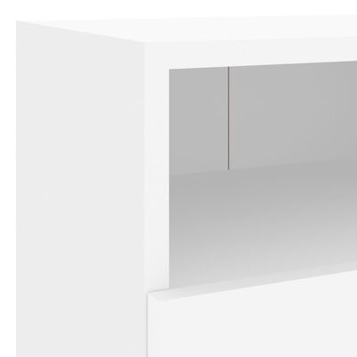 vidaXL Comodă TV de perete, alb, 40x30x30 cm, lemn prelucrat