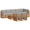 vidaXL Seturi de canapele cu pernă 9 pcs Gri natural și deschis