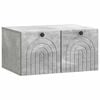 vidaXL Oglindă TV montată pe perete Gri Beton 59,5 x 41 x 30 cm