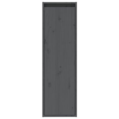 vidaXL Dulap de perete, gri, 30x30x100 cm, lemn masiv de pin