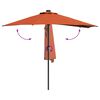 vidaXL Parasol de Grădină Terracota 294 x 150 x 223 cm