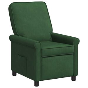 vidaXL Fotoliu recliner Verde &icirc;nchis 69 x 95 x 101 cm Țesătură