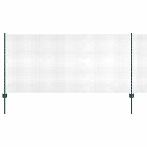 vidaXL Gard din plasă sudată cu st&acirc;lpi 50 x 1 m Oțel cu strat de PVC