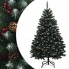 vidaXL Brad de Crăciun artificial cu ramuri articulare 180 cm PVC