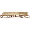 vidaXL Set de canapele de exterior Natural și Bej
