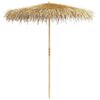 vidaXL Umbrelă din bambus cu umbrar din frunze de bananier, 270 cm
