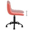 vidaXL Scaun de bucătărie pivotant, roz, catifea