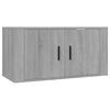 vidaXL Dulap TV montat pe perete, gri sonoma, 80x34,5x40 cm