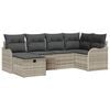 vidaXL Set de canapele pentru grădină 6 buc. Rattan poli