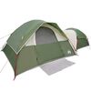 vidaXL Cort de camping pentru 5 persoane, verde, impermeabil