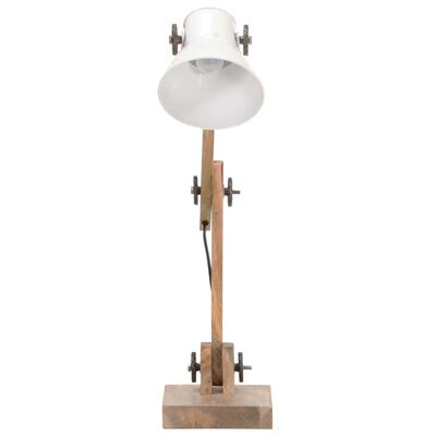 vidaXL Lampă de birou industrială, alb, 58x18x90 cm, E27, rotund